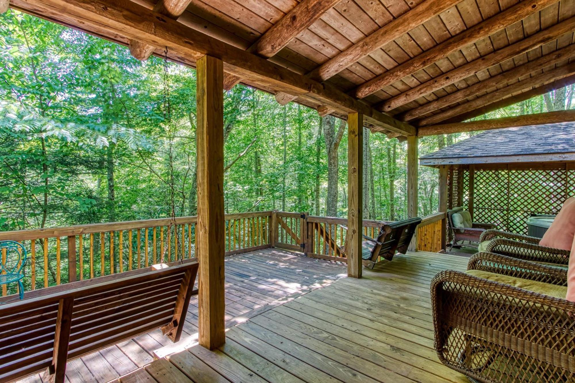 Very Private, Real Log Cabin With Hot Tub! Sevierville Kültér fotó